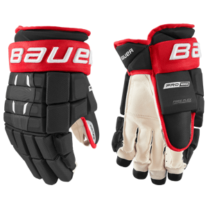 Bauer Rukavice Bauer Pro Series S21 INT, Intermediate, 13", čierna-červená