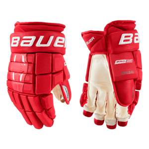 Bauer Rukavice Bauer Pro Series S21 INT, Intermediate, 13", červená