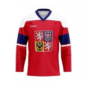 CCM Reprezentačný dres CCM červený bez reklám, Senior, červená, L