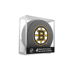 InGlasCo Fanúšikovský puk NHL Coasters Cube, Boston Bruins