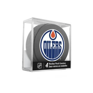 InGlasCo Fanúšikovský puk NHL Coasters Cube, Edmonton Oilers
