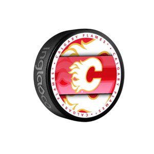 InGlasCo Fanúšikovský puk NHL Medallion Blister (1ks), Calgary Flames