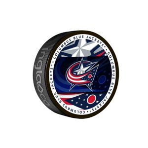 InGlasCo Fanúšikovský puk NHL Medallion Blister (1ks), Columbus Blue Jackets