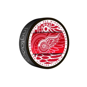 InGlasCo Fanúšikovský puk NHL Medallion Blister (1ks), Detroit Red Wings