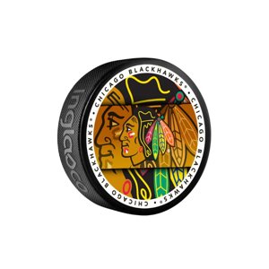 InGlasCo Fanúšikovský puk NHL Medallion Blister (1ks), Chicago Blackhawks
