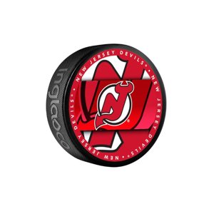 InGlasCo Fanúšikovský puk NHL Medallion Blister (1ks), New Jersey Devils