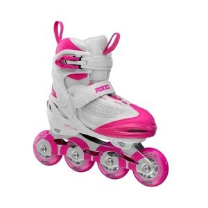 Roces Detské kolieskové korčule Roces Moody X Girl Tif White Pink, Y12.0-2.0, 30-35, 4x, 72