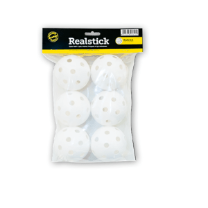 Realstick Florbalové balóniky Realstick (3ks) IFF Certified, biela