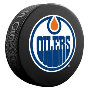 InGlasCo Fanúšikovský puk NHL Logo Blister (1ks), Edmonton Oilers