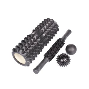 Merco Valec Yoga Roller Set IV, Černá