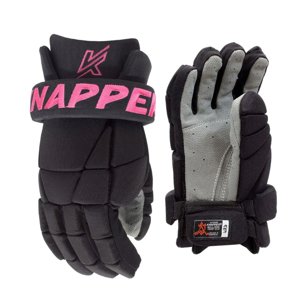Knapper Dámske hokejbalové rukavice Knapper AK3 JR, Junior,  čierna-ružová, 10"
