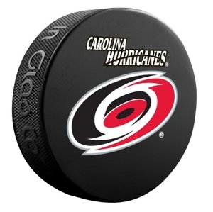 InGlasCo Fanúšikovský puk NHL Logo Blister (1ks), Carolina Hurricanes